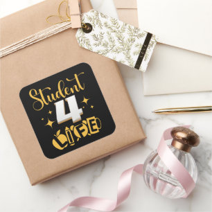 Sticker Carré ÉTUDIANT 4 VIE #vie étudiante