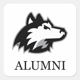 Sticker Carré Étudiants de NIU Huskies
