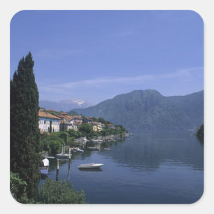 Sticker Carré Europe, Italie, Lac de Côme, Tremezzo. Nord