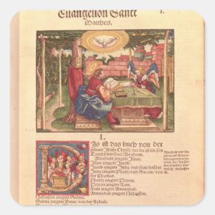 Sticker Carré Evangile de saint Matthieu, Livre I