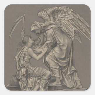 Sticker Carré Evelyn de Morgan Angel