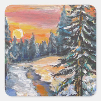 Sticker Carré Eveningsnow5.jpg