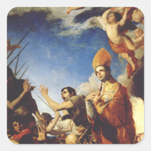Sticker Carré Évêque de Saint Januarius de Bénévent