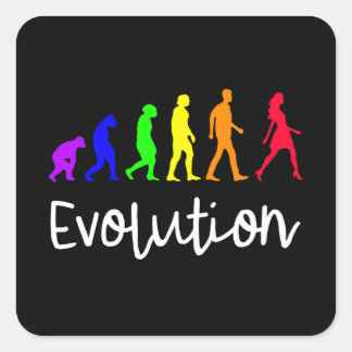 Sticker Carré Évolution