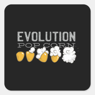 Sticker Carré Évolution du maïs pop
