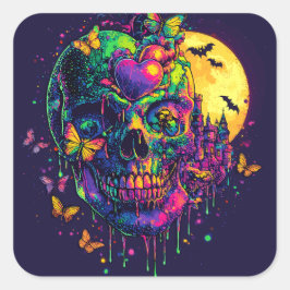 Sticker Carré ExDesigner | Personnalisation | Halloween