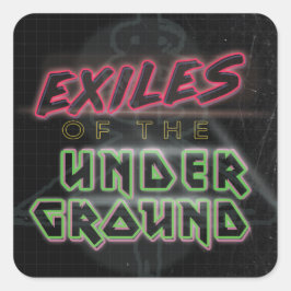 Sticker Carré Exiles de la feuille d'autocollant souterrain de 2