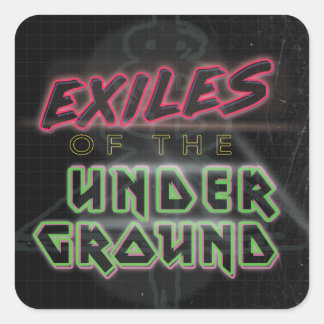 Sticker Carré Exiles de la feuille d'autocollant souterrain de 2