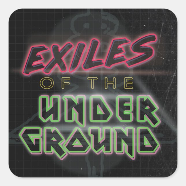 Sticker Carré Exiles de la feuille d'autocollant souterrain de 2 (Devant)
