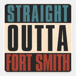 Sticker Carré Extérieur droit Fort Smith Arkansas AR