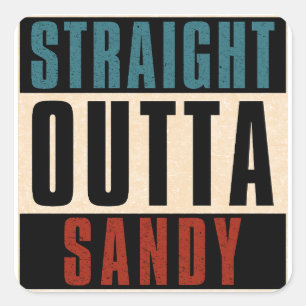 Sticker Carré Extérieur droit Sandy Utah UT