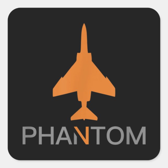 Sticker Carré F-4 Phantom (Devant)