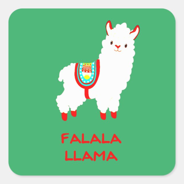 Sticker Carré Fa La Llama (Devant)