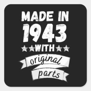 Sticker Carré fabriqués en 1943 avec des pièces d'origine,