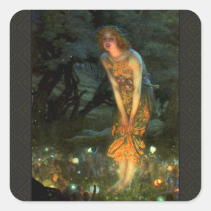Sticker Carré Fairy Circle Fairies Midsummer Eve