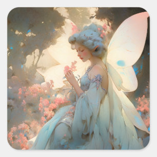 Sticker Carré Fairy Girl'Imaginaire Art