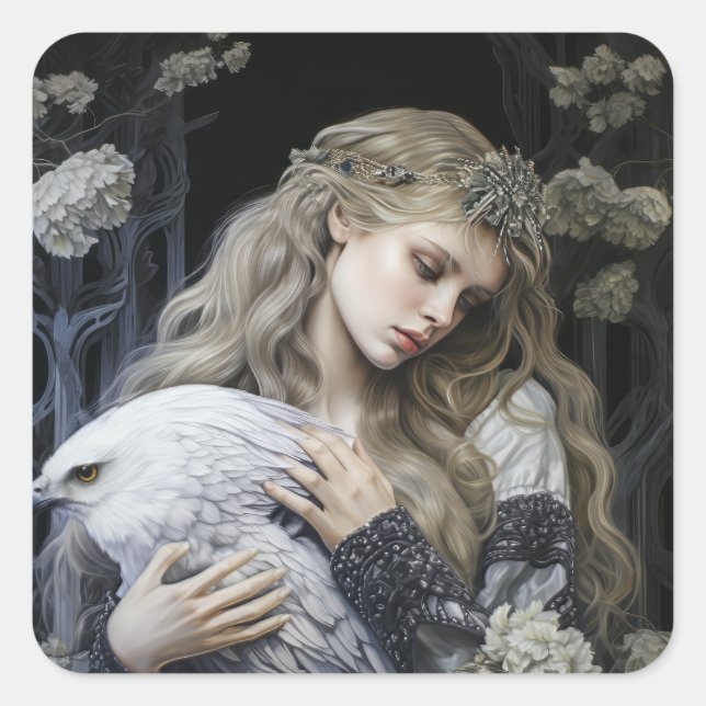 Sticker Carré Fairy Tale Woman (Devant)
