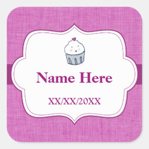 Sticker Carré Fait avec amour