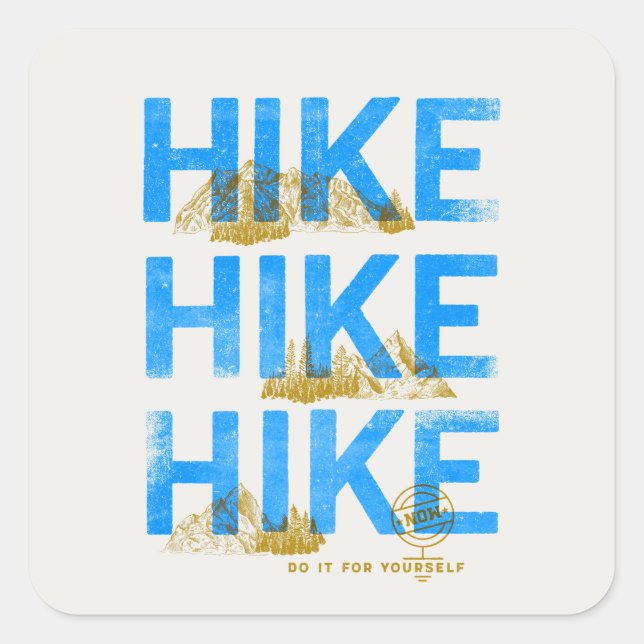 Sticker Carré Faites-le pour vous-même (Devant)