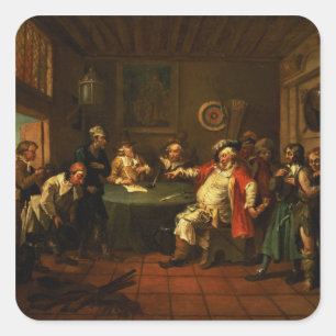 Sticker Carré Falstaff Examiner ses recrues de Henri IV