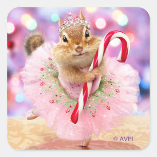 Sticker Carré Fée de prune de Chipmunk