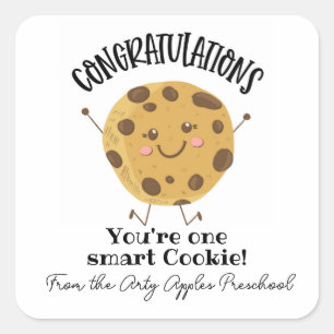 Sticker Carré félicitations vous êtes un témoin intelligent