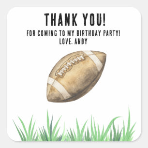 Sticker Carré Fête d'anniversaire de première année de football