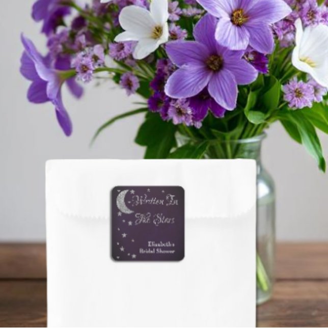 Sticker Carré Fête de mariage écrite dans les étoiles (Créateur téléchargé)