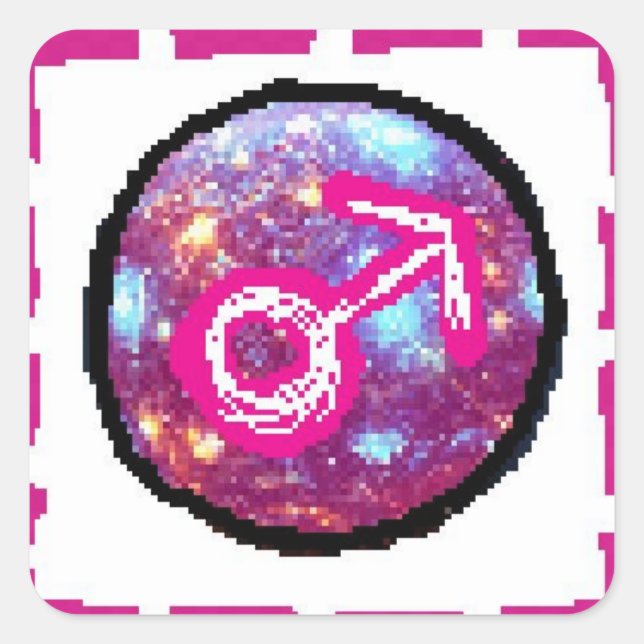 Sticker Carré Fête de Mars (Devant)