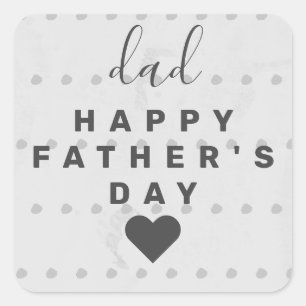 Sticker Carré Fête des pères de papa heureuse ♥️