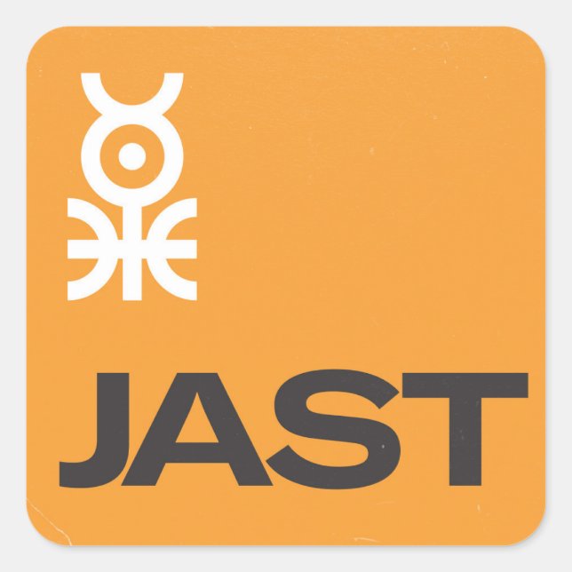 Sticker Carré Feuille d'autocollants de jast (Devant)