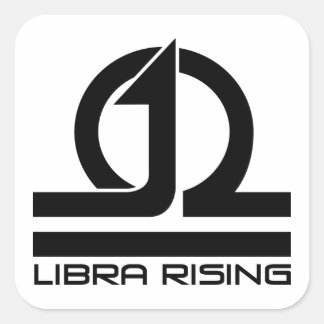 Sticker Carré Feuille d'autocollants Libra Rising Music