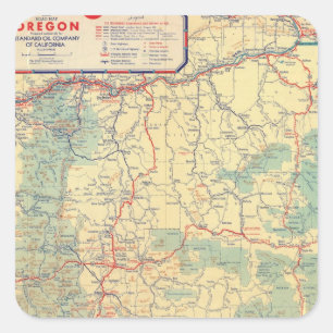 Sticker Carré Feuille de route pour les États occidentaux
