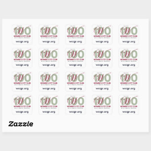 Sticker Carré Feuille d'étiquette