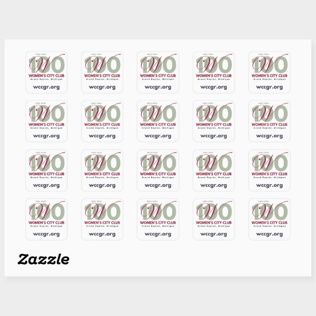Sticker Carré Feuille d'étiquette (Feuille)