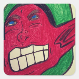 Sticker Carré Feuilles d'autocollants pour elfes d'Afrique améri