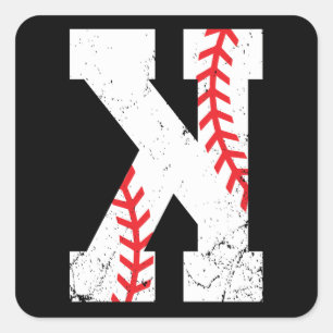 Sticker Carré Fiasco K de lanceur de base-ball