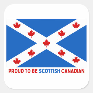 STICKER CARRÉ FIER D'ÊTRE CANADIEN ÉCOSSE !
