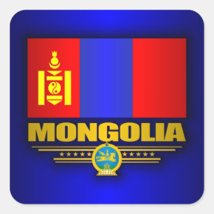 Sticker Carré Fierté de la Mongolie