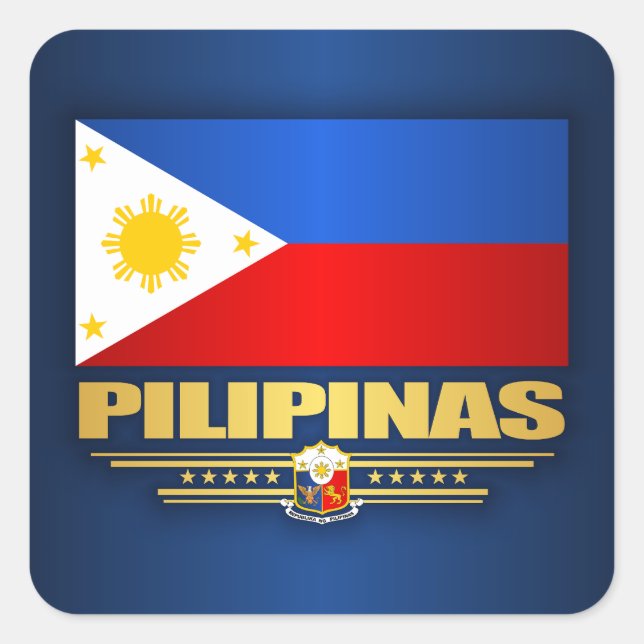 Sticker Carré "Fierté des Philippines" (Devant)