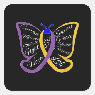 Sticker Carré Fight Bladder Cancer