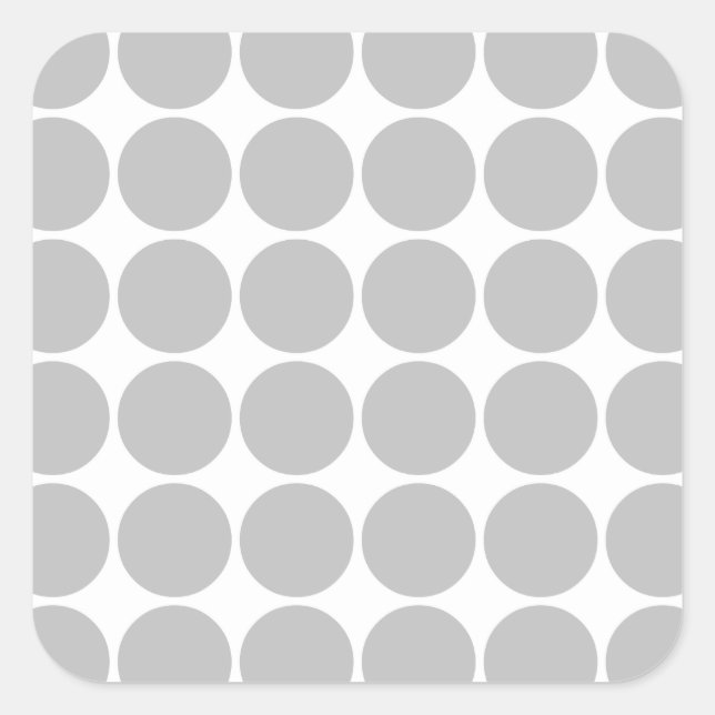 Sticker Carré Fille Chic Accessories Party Traite Pois d'argent (Devant)