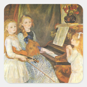 Sticker Carré Filles de Catulle Mendès de Pierre Renoir