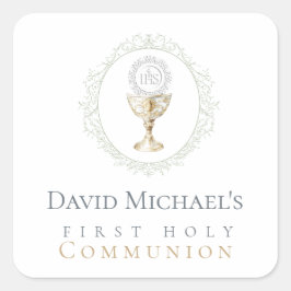 Sticker Carré First Holy Communion