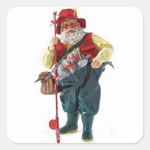 STICKER CARRÉ **FISHERMAN PÈRE NOËL**