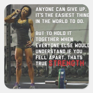 Sticker Carré Fitness and Gym Motivation