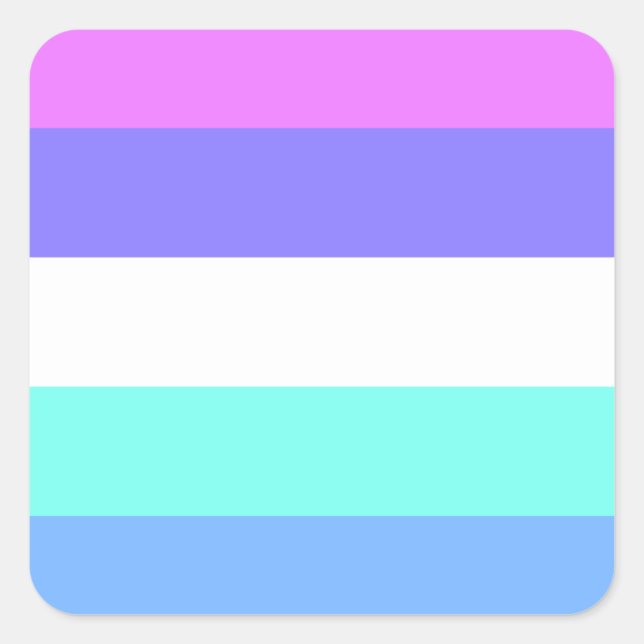 Sticker Carré Flag de Spectrasexual (Devant)