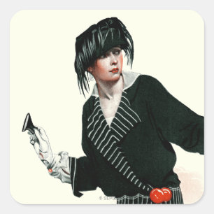 Sticker Carré Flapper et Roadster