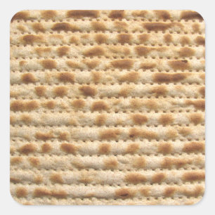 Sticker Carré Flatbread de biscuit de Matzah
