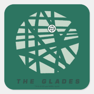 Sticker Carré Flèche | Carte de la ville de Glades